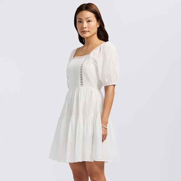 NWT Buffalo David Bitton Lara Jean Women's Eyelet Trim Mini Dress - Picture 5 of 7
